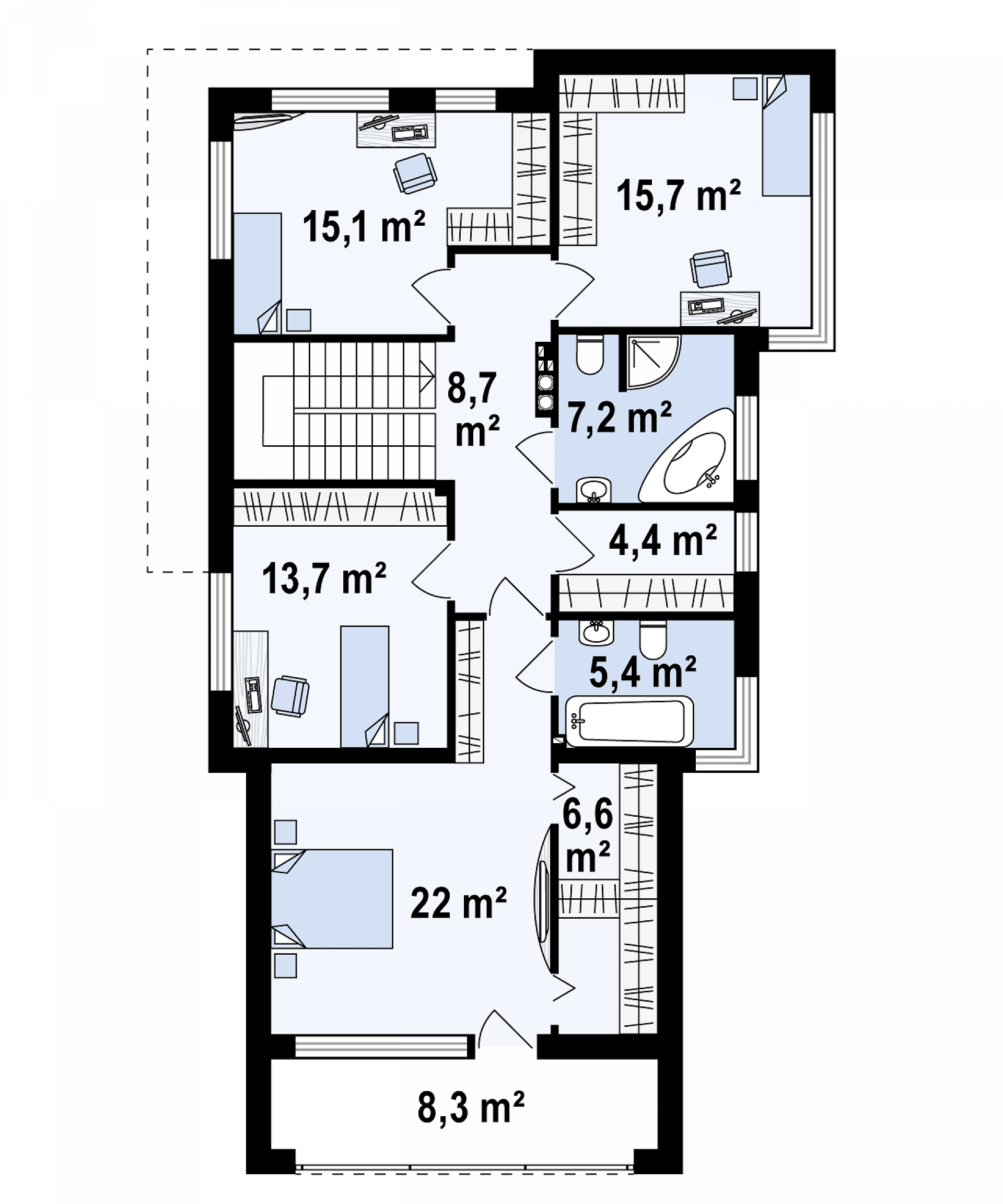 Планировка проекта дома №zx114 ZX114_p (2)-min.png